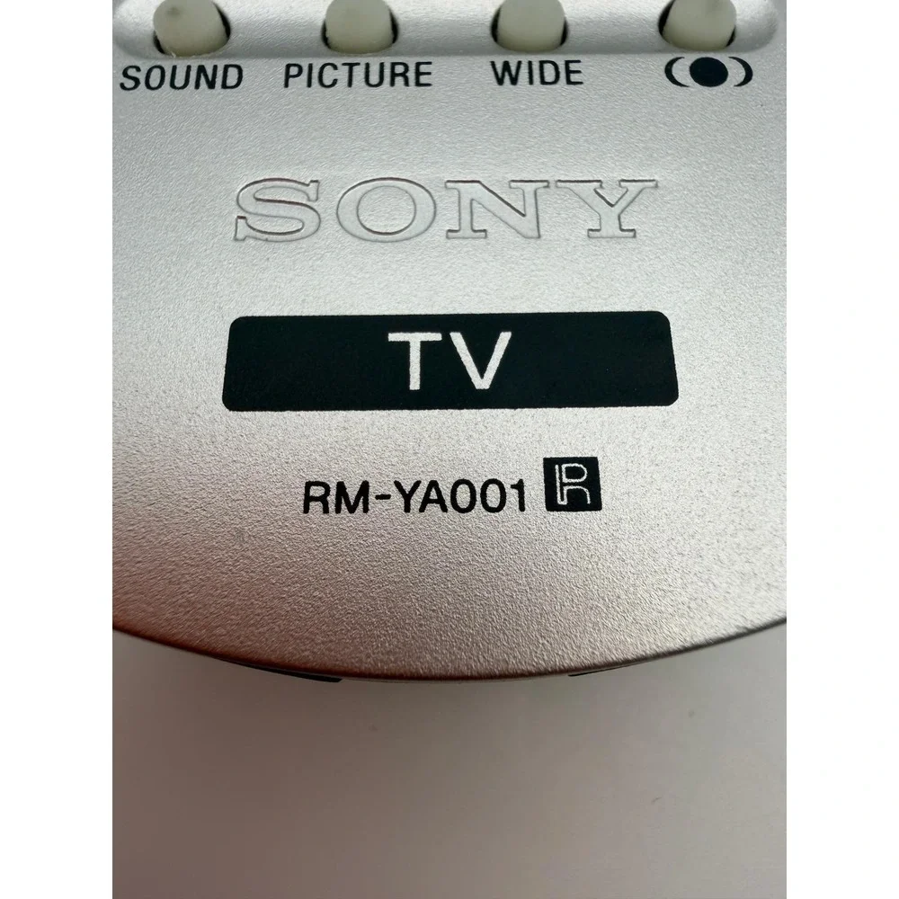 Sony RM-YA001 TV Remote Control Silver OEM Replacement Wega Gate Bravia